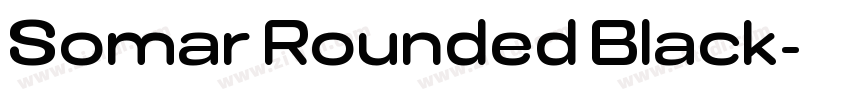 Somar Rounded Black字体转换
